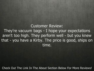 Kirby G4 and G5 Micron Magic Vacuum Bags 3 pk. Review