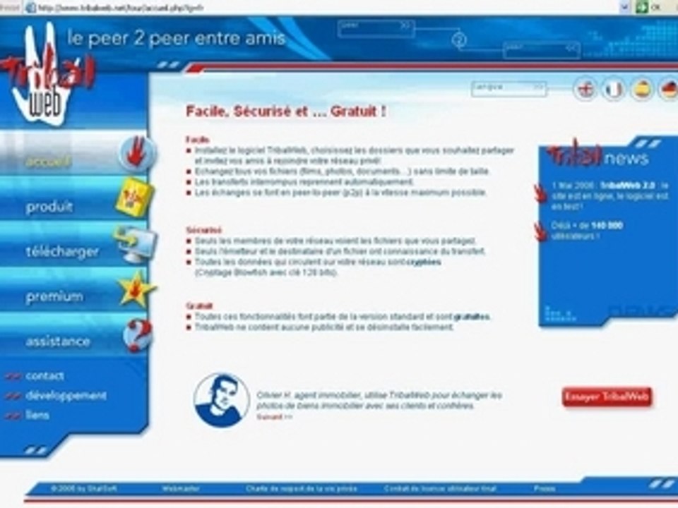 Tribal Web (P2P Privée)