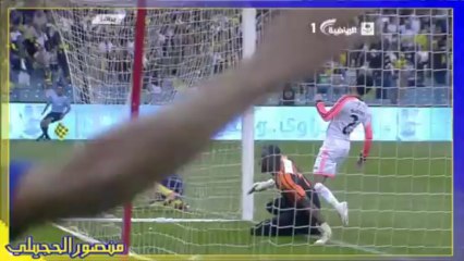 هدف الراهب مبارة النصر 1-0 الشباب تعليق عامر عبدالله