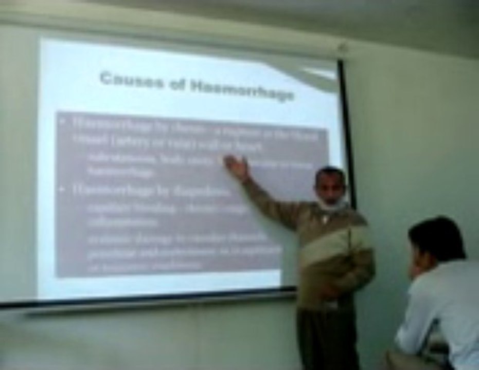 Haemorrhage Part  1 (Intro & Causes): Lecture by Dr. Ahmad Din Anjum (Pathology)