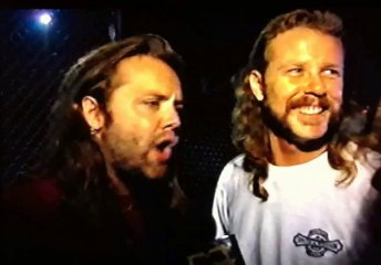 Metallica backstage at Woodstock