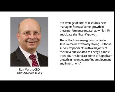 Texas Business Outlook SurveynEnergy Companies Lead Texas Economic Forecast from UHYnTexas Business OutlooknTexas Business Growth