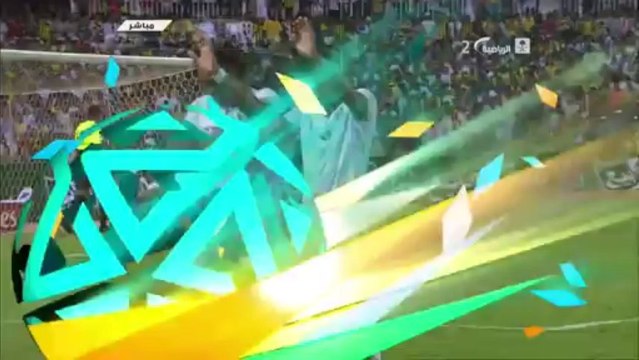 هدف الاهلي الاول من مصطفى بصاص في الاتحاد بتعليق الجزائري يزيد مواقي - الاهلي 2-1 الاتحاد - دوري جميل 24/01/2014 HD