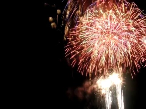 CAP D'AGDE - 2008 - L'embrasement de Fort Brescou le Vendredi 8 août 2008 à 23 h