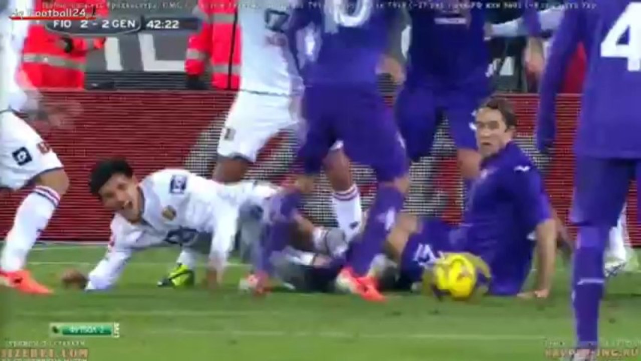 Fiorentina 2-2 Genoa - Alberto Aquilani Second Goal 42'