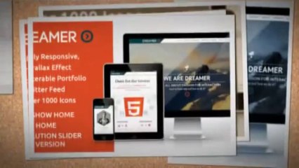 Dreamer Photo Video Parallax WordPress Theme Download