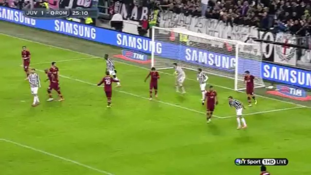 SerieA Juventus-AS Roma 1ere mi-temps