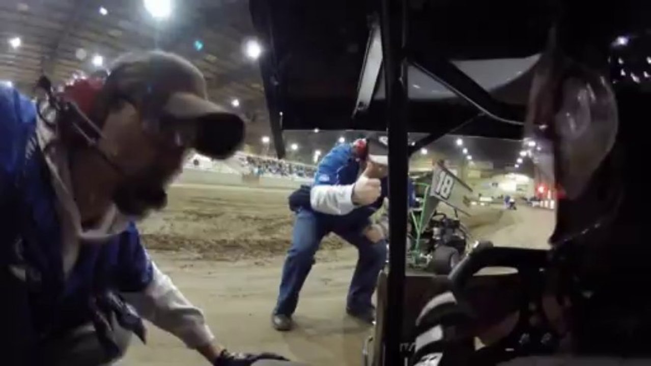 Big Go Kart CRASH - Rider Flips Kart!