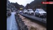 Sel, Muğla-Fethiye Karayolu'nu ulaşıma kapattı