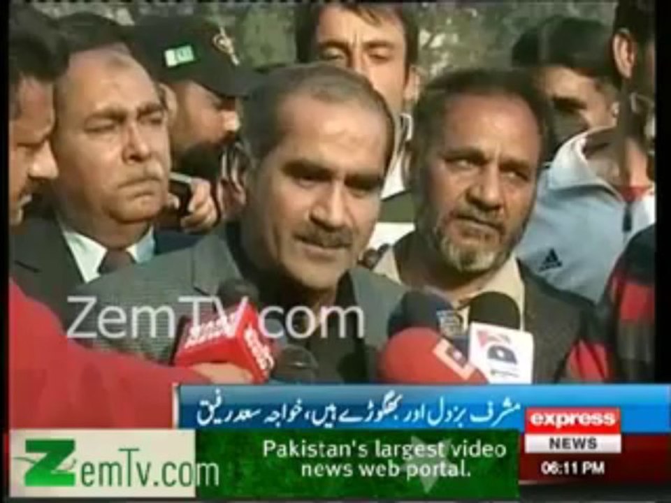 Pervaiz Musharraf is Bhagora & Buzdil . Khwaja Saad Raffique