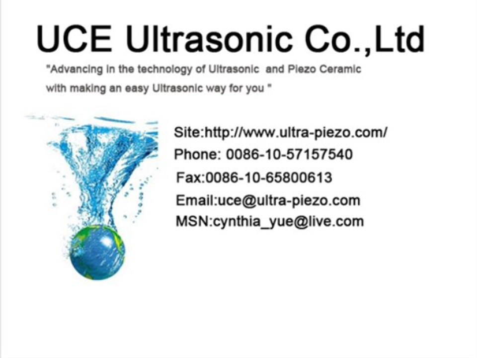 Ultrasonic transducer for Homogenize mixed - uceultrasonic