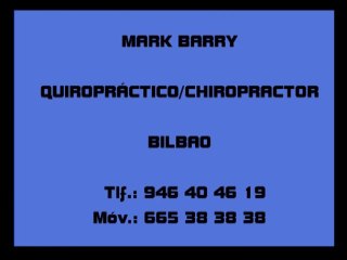 FISIOTERAPEUTAS, OSTEOPATAS Y QUIROPRACTICOS BILBAO