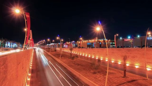 ‏ King Abdullah Road Time Lapse Riyadh