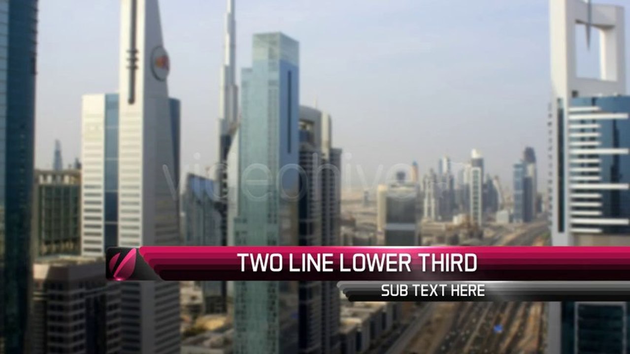 Ribbon Lower Thirds - After Effects Template