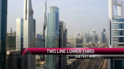 Ribbon Lower Thirds - After Effects Template