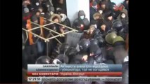 Vinitsia 25 01 2014 brutalità della polizia in Ucraina contro dei manifestanti pacifici