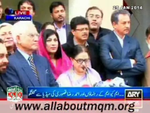 APML delegation headed by Ahmed Raza Kasuri visit Ninezero & meet with MQM Coordination Committee