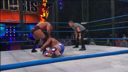 Kurt Angle vs. Bobby Roode, cage match, TNA IMPACT, 01-23-14