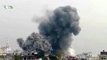 Amateur video purports to show Syria air bombardment