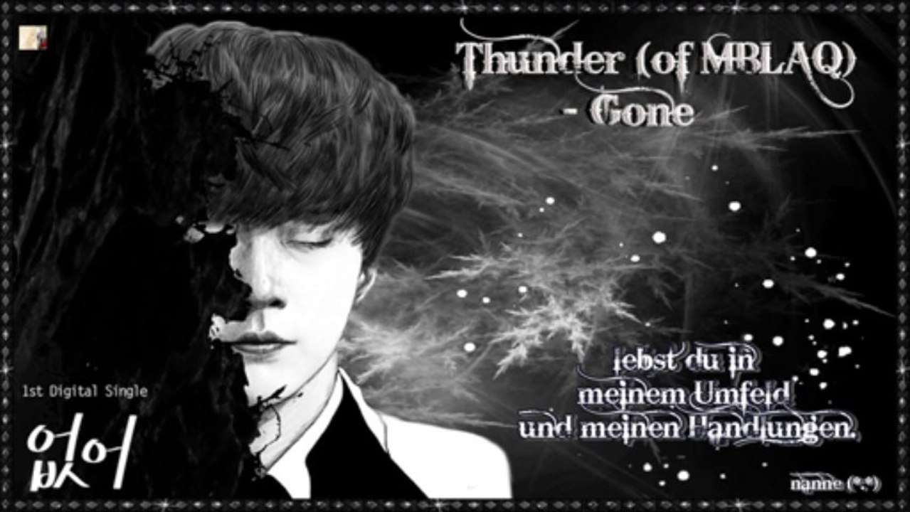 Thunder (of MBLAQ) - Gone k-pop [german sub]