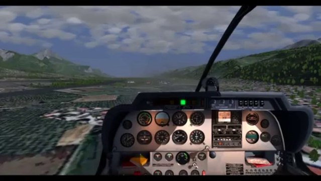 Flightgear DR400 Dauphin tour de terrain à LFLG Grenoble Le Versoud