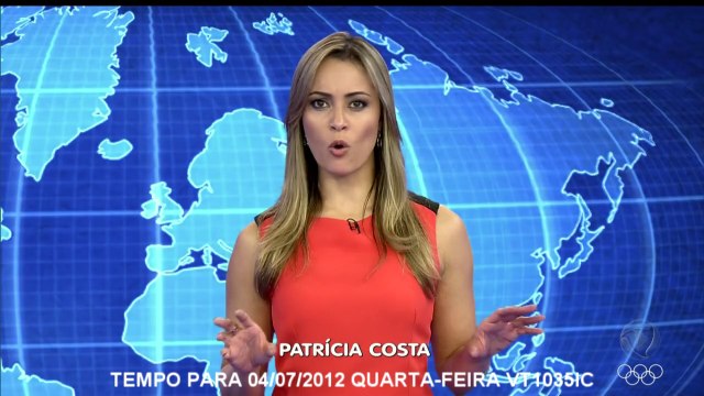 20120704 PREVISÃO DO TEMPO PARA 04/07/2012 QUARTA-FEIRA COM PATRÍCIA COSTA
