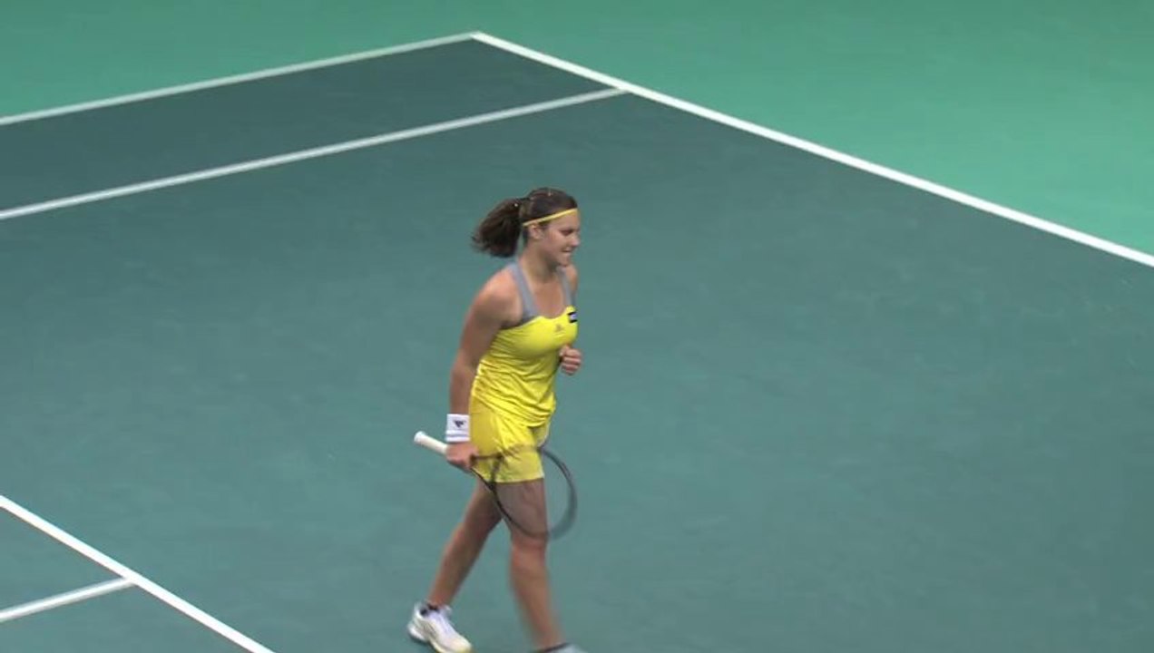 Open GDF SUEZ 2014 : Estelle Cascino fait son apprentissage