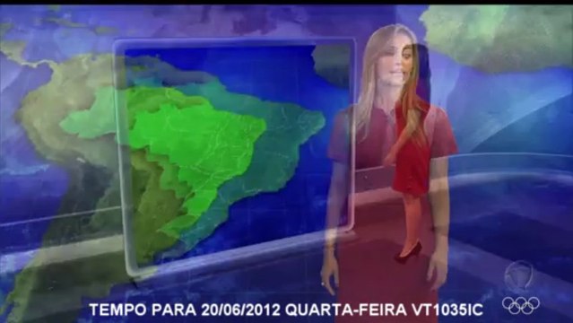20120620 PREVISÃO DO TEMPO PARA 20/06/2012 QUARTA-FEIRA COM PATRÍCIA COSTA