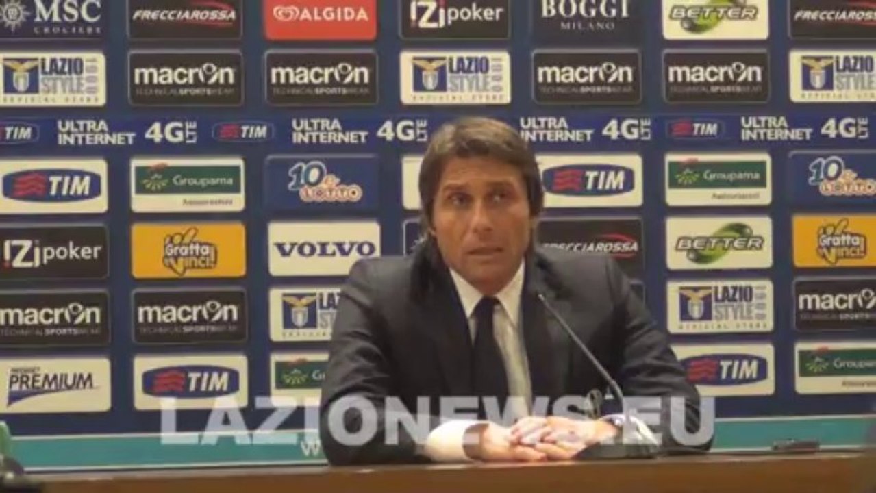 25-1-2014 La conferenza stampa di CONTE post LAZIO-JUVENTUS 1-1