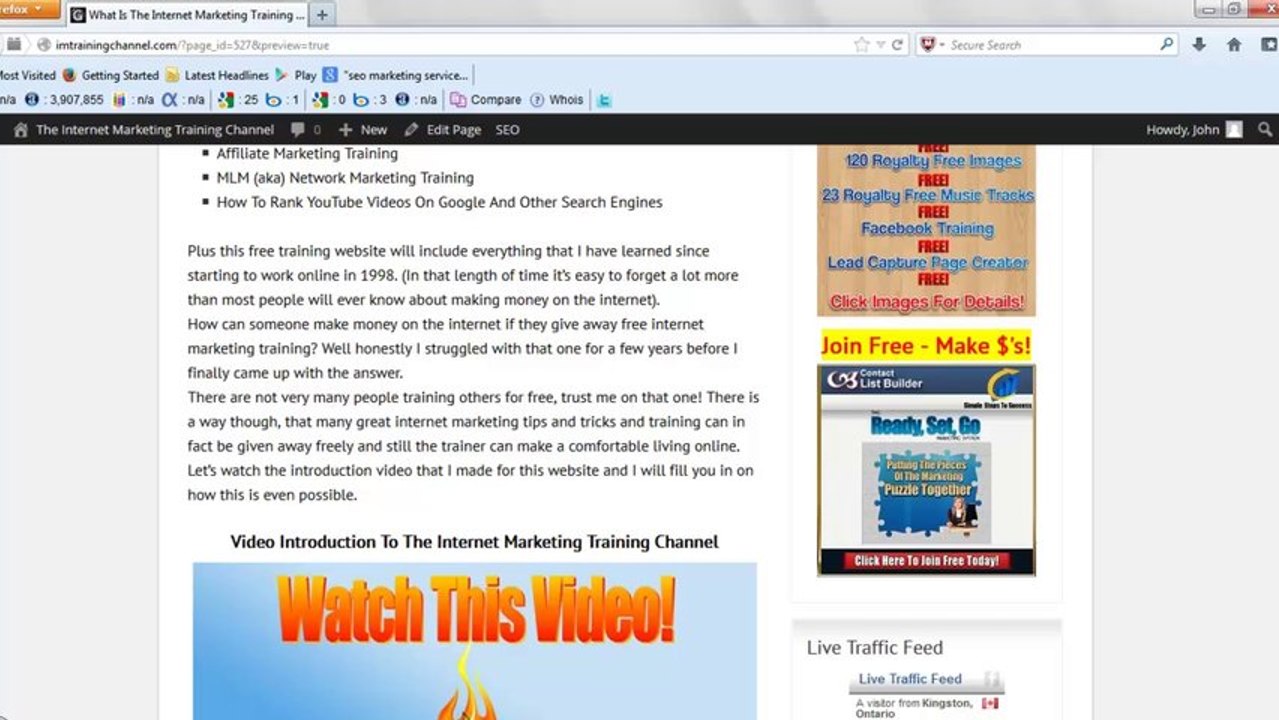 The Internet Marketing Training Channel 5