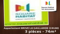 A vendre - Appartement - BRIVE LA GAILLARDE (19100) - 3 pièces - 74m²