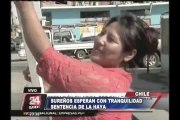 Ciudadanos chilenos esperan con 