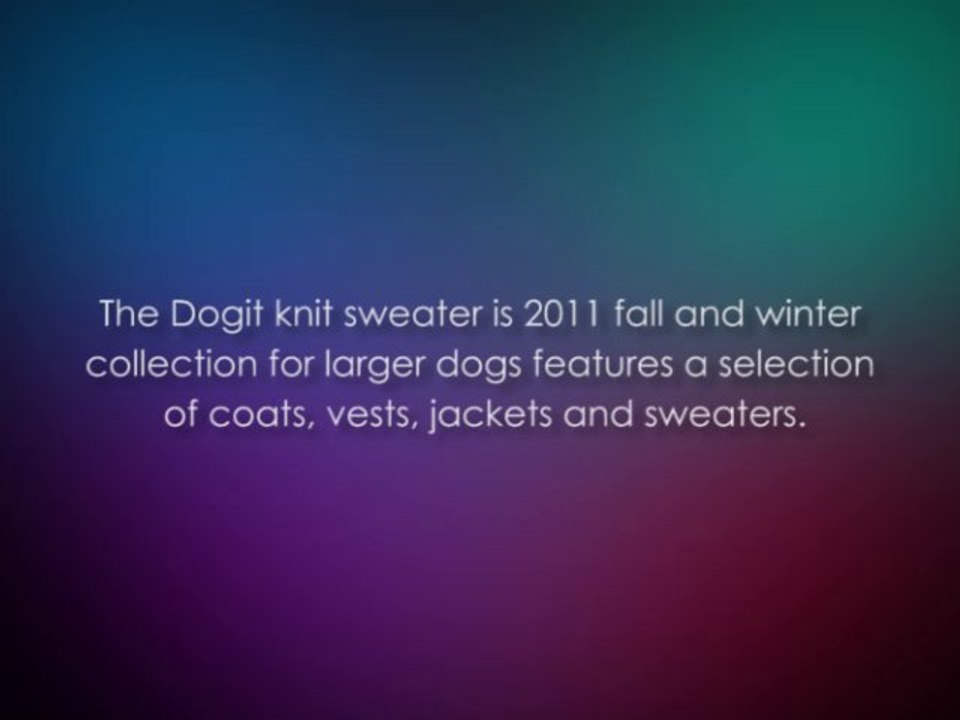 Dogit Knit Dog Sweater, X-Large, Purple
