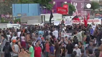 Mobilisation en baisse pour les manifestations anti Coupe du Monde au Brésil