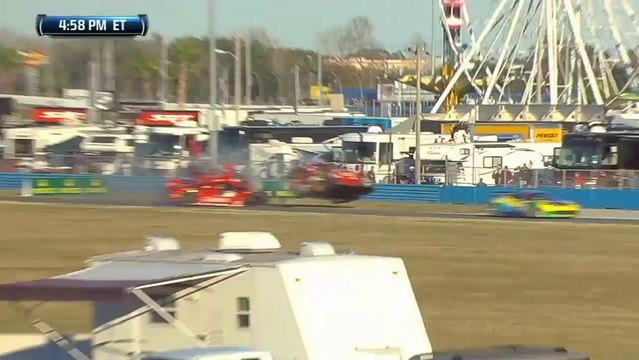 24H Daytona 2014 Massive Crash Gidley Malucelli Multi Angles