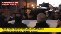 Slagelse'de polis tarafından vurulan Muammer Arslan'ın cenaze namazı