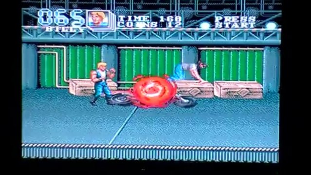 test double dragon 3 sur megadrive (chaine retrogaming a l'arrache)