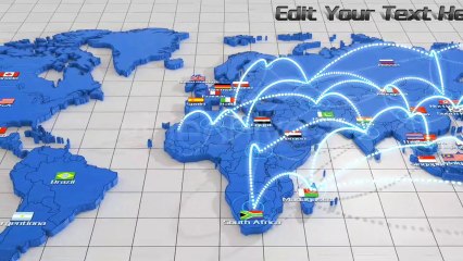 World Network Connection - After Effects Template