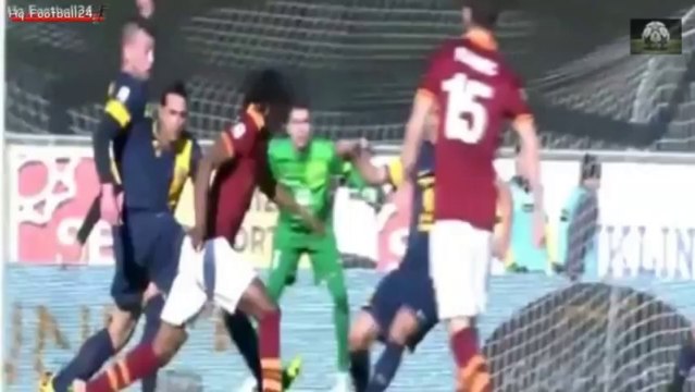 Hellas Verona vs AS Roma ( 1-3 ) All Goals & Highlights ( Serie A ) 26-01-2014 HD
