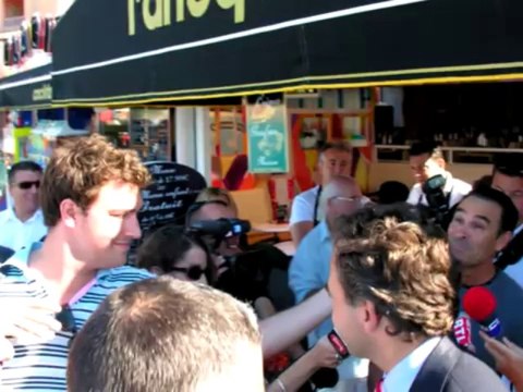 CAP D'AGDE - 2008 - Positive attitude pour Luc Chatel et ( bourditude ) de Ségo