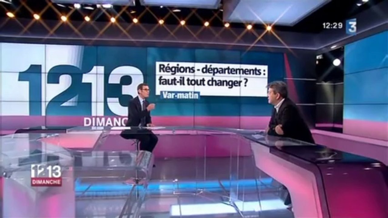 Jean-Luc Mélenchon au 12-13 du dimanche 19 janvier 2014 sur France 3