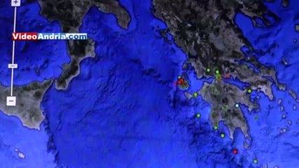 Download Video: Forte terremoto in Grecia, trema anche la Provincia di Barletta - Andria - Trani