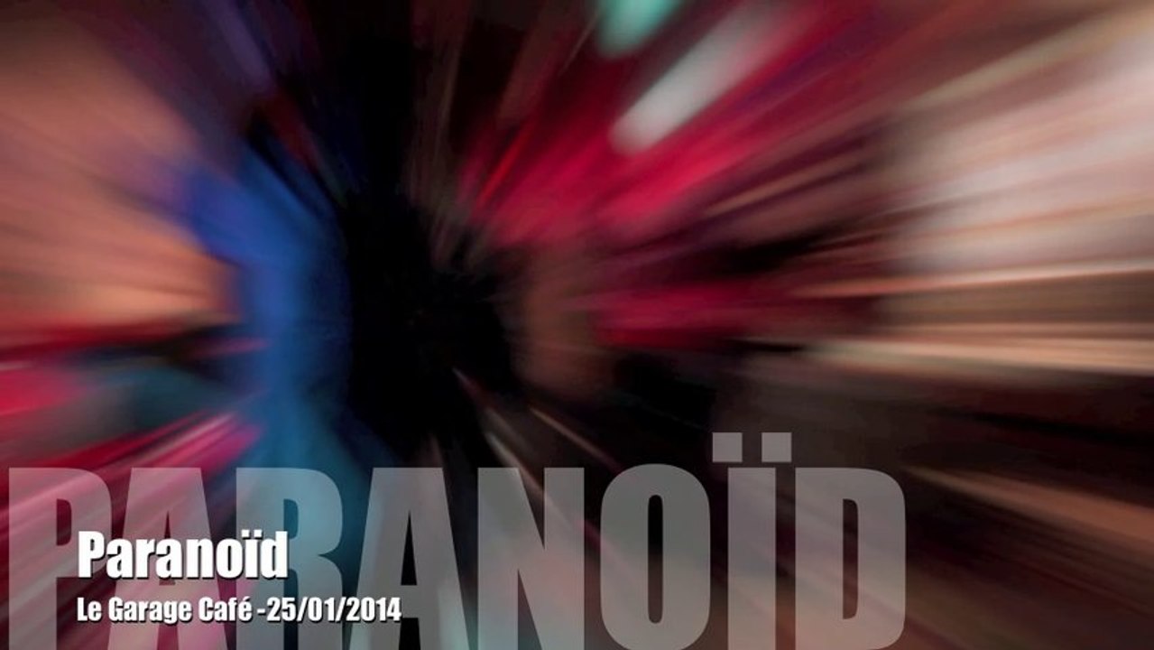 Paranoid Live au Garage Café de Cambrai (25/01/2014)