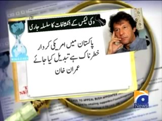 WikiLeaks about Fazlur Rehman and Imran Khan