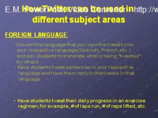 Using Twitter for students