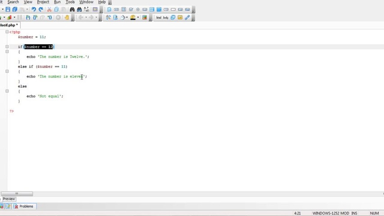 PHP Tutorial Urdu - 17 - If Else If Free Urdu Tutorials Video training by Pakistan Education taleem.tv
