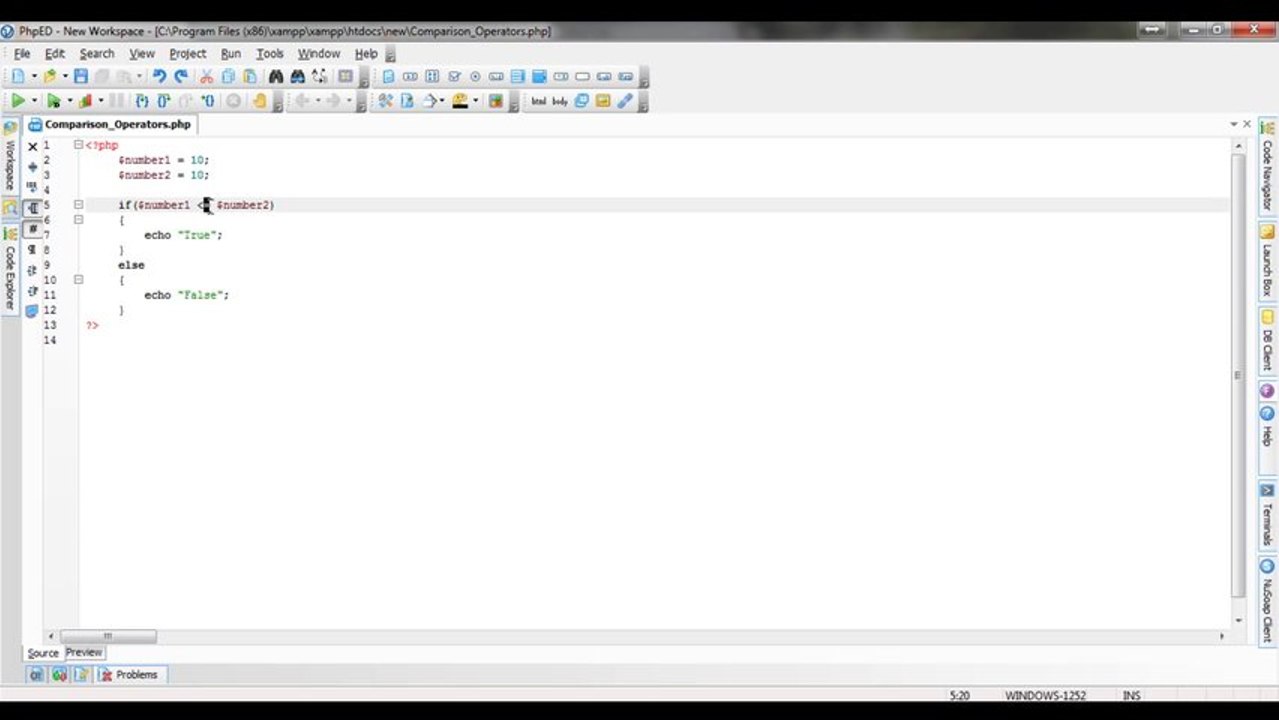 PHP Tutorial Urdu - 19 - Comparison Operators Free Urdu Tutorials Video training by Pakistan Education taleem.tv