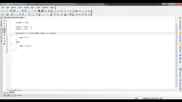 PHP Tutorial Urdu - 21 - Logical Operators Free Urdu Tutorials Video training by Pakistan Education taleem.tv