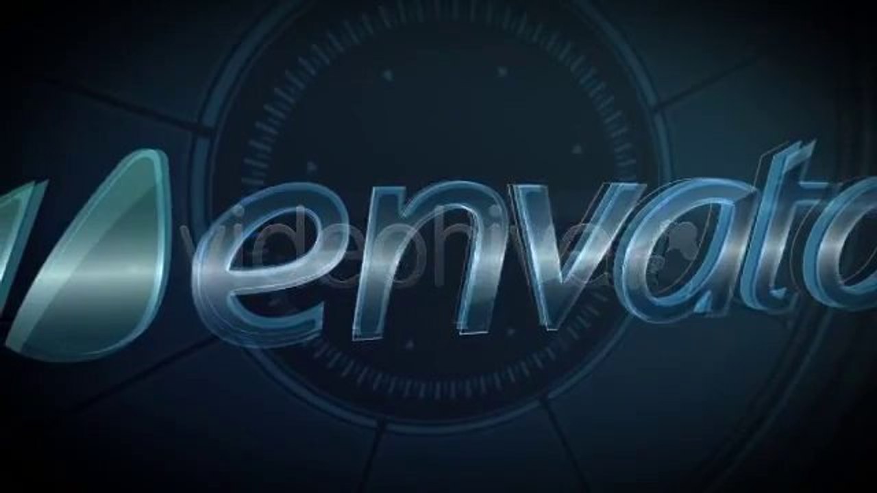 Digital Glass Logo - After Effects Template