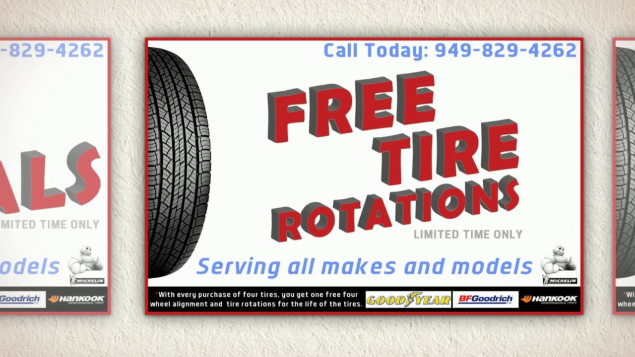 Tire Specials near Ladera Ranch 92610 (949) 829-4262